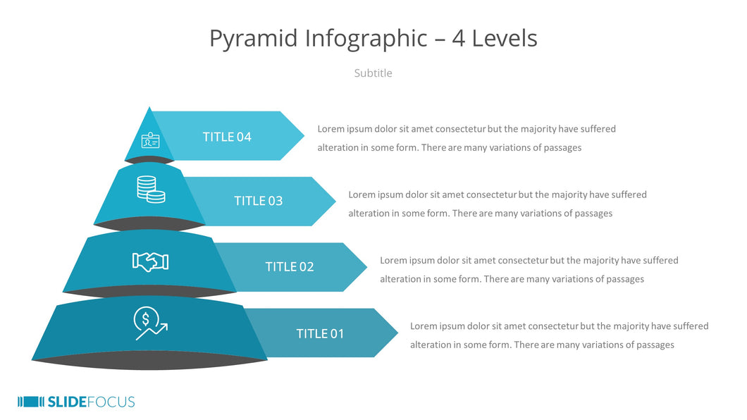 Pyramid Infographic 4 Levels