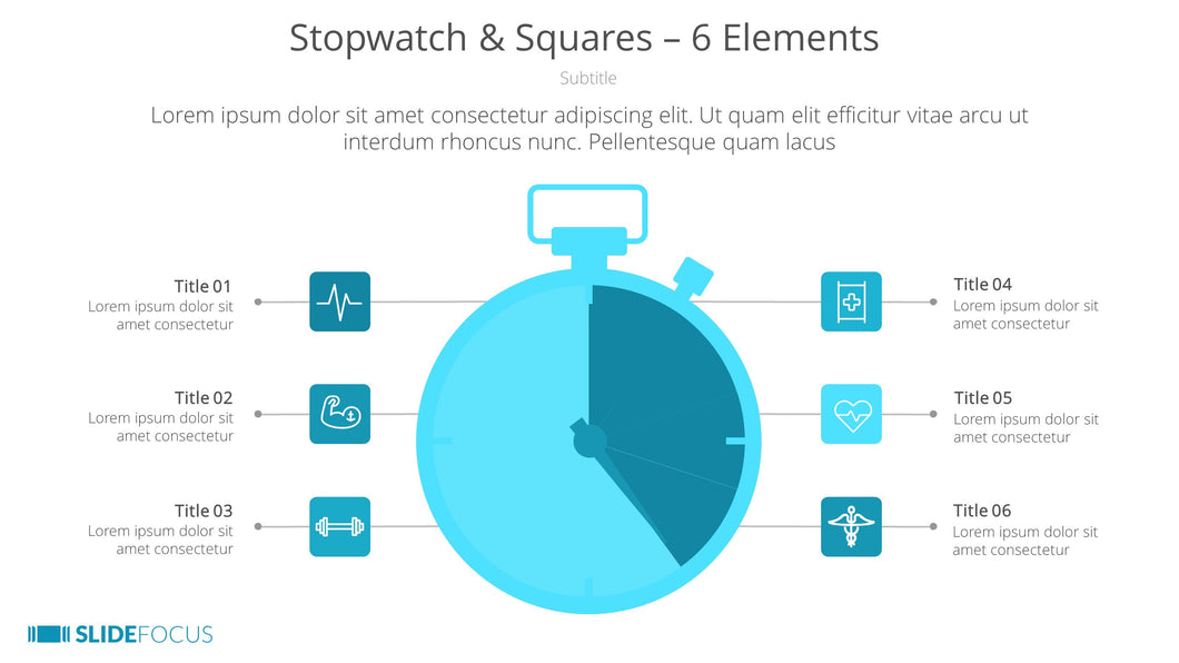 Stopwatch Squares 6 Elements