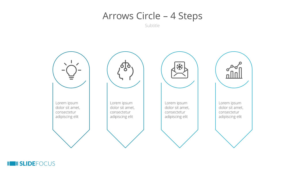 Arrows Circle 4 Steps