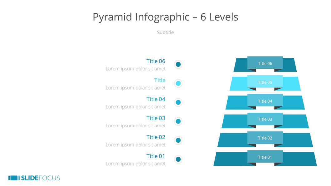 Pyramid Infographic 6 Levels