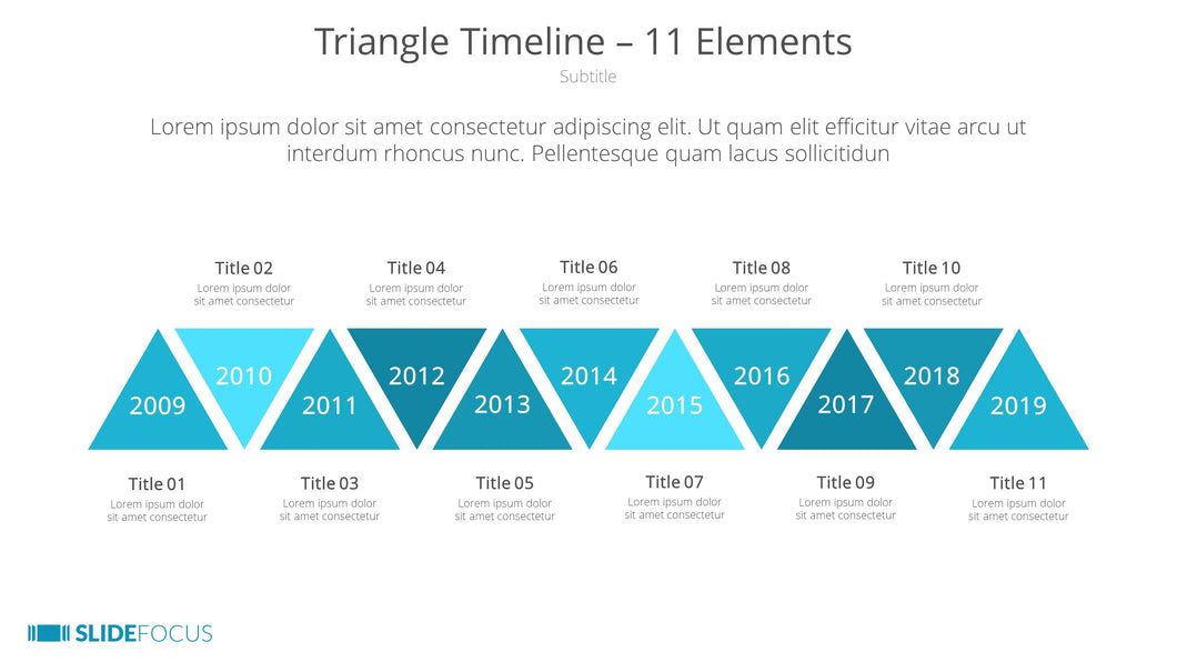 Triangle Timeline 11 Elements