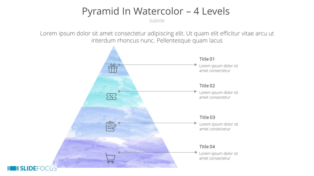 Pyramid In Watercolor 4 Levels