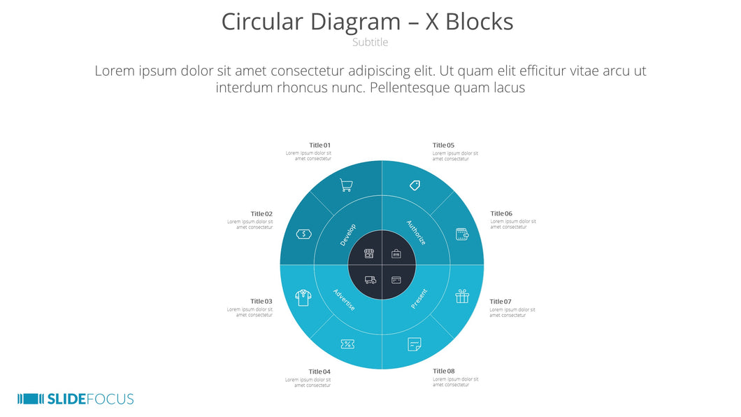 Circular Diagram X Blocks
