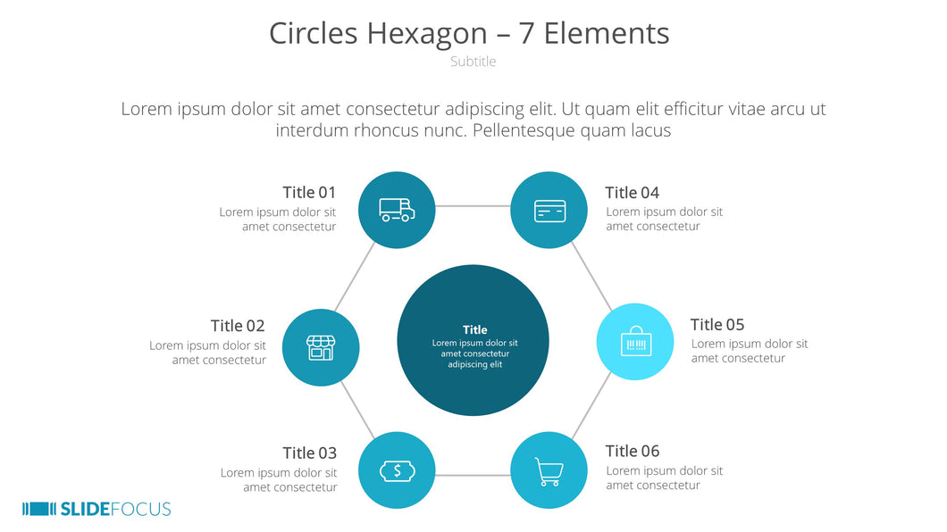 Circles Hexagon 7 Elements
