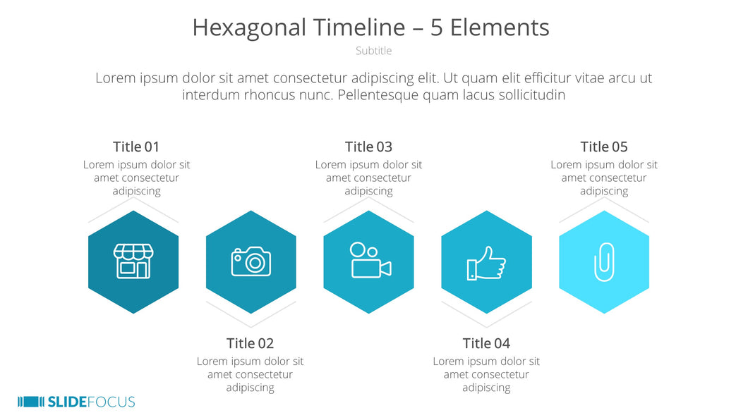 Hexagonal Timeline 5 Elements