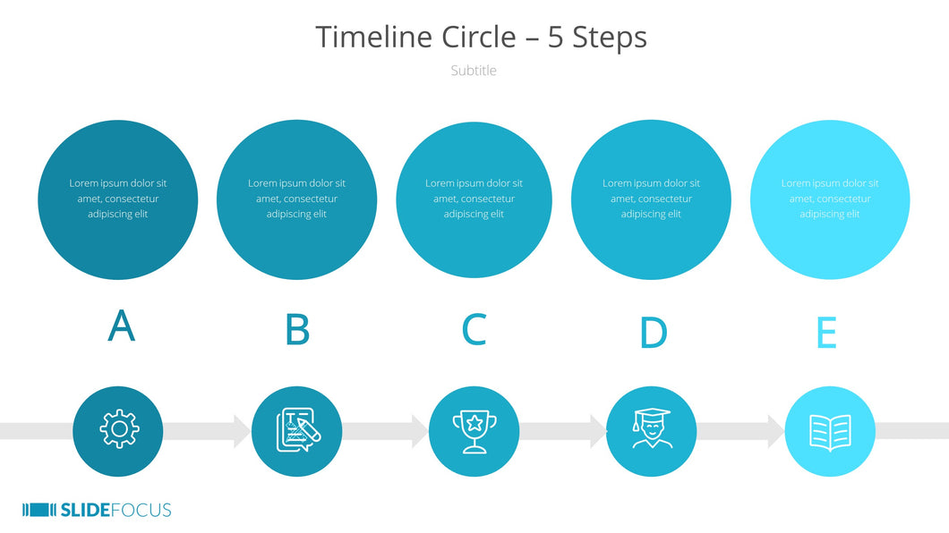 Timeline Circle 5 Steps