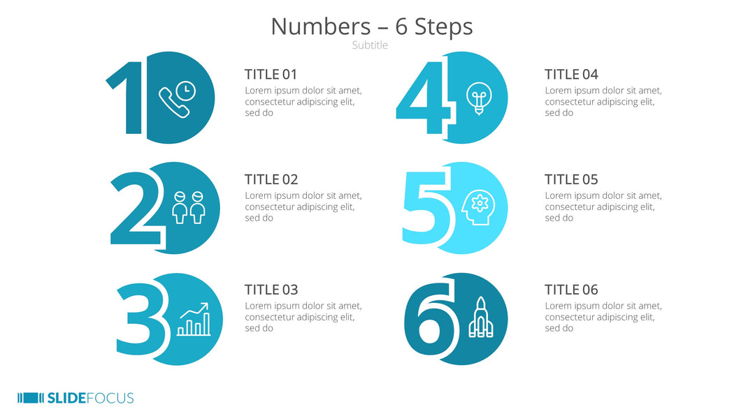 Numbers 6 Steps