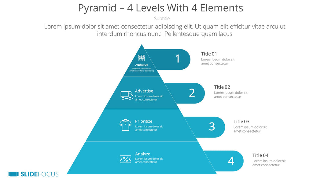 Pyramid 4 Levels With 4 Elements