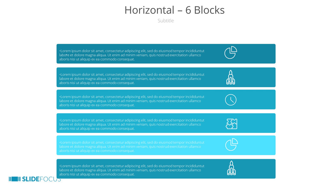 Horizontal 6 Blocks