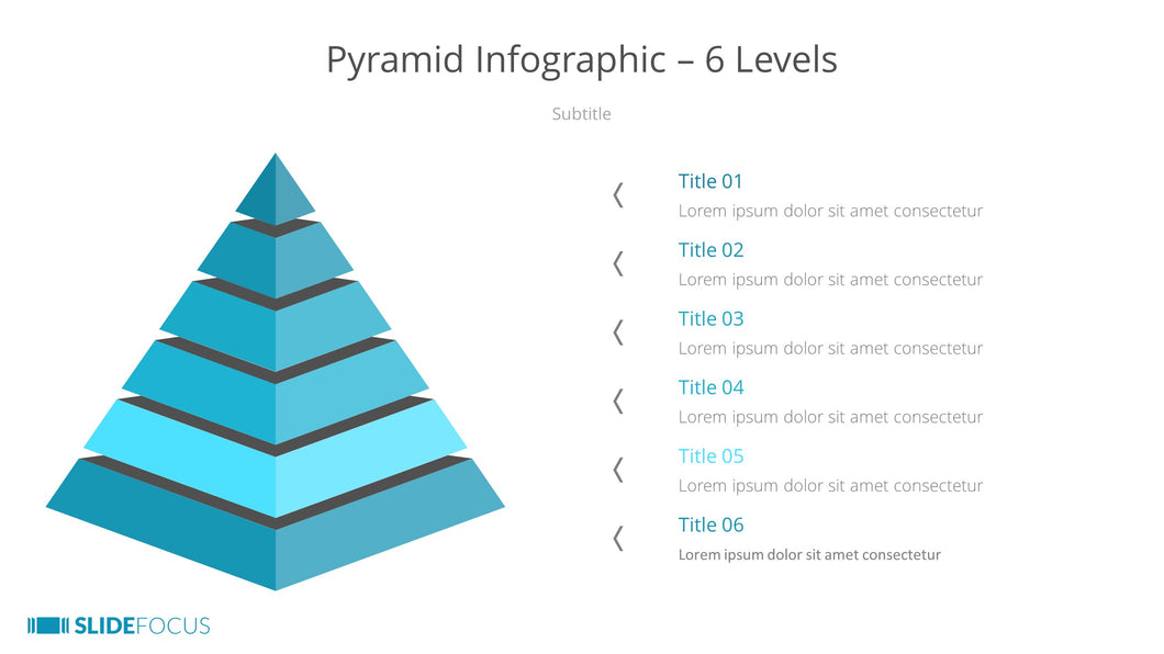 Pyramid Infographic 6 Levels