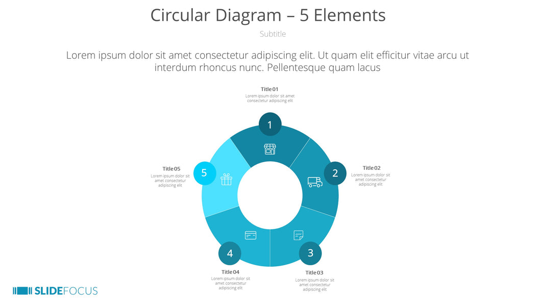 Circular Diagram 5 Elements