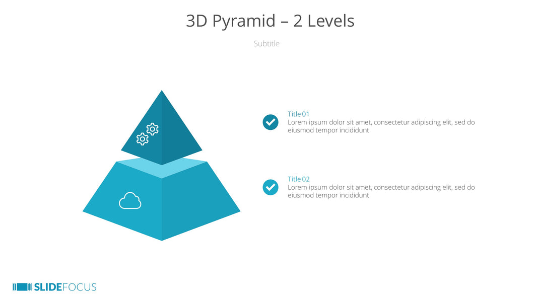 3D Pyramid 2 Levels