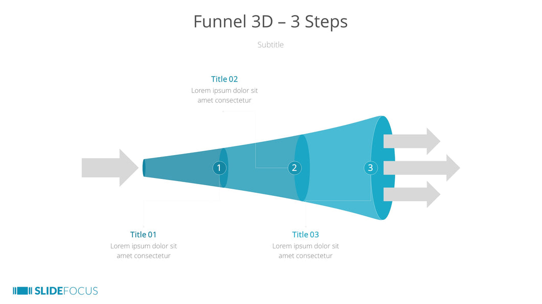 Funnel 3D 3 Steps