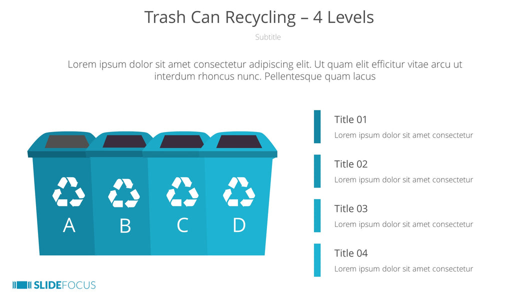 Trash Can Recycling 4 Levels