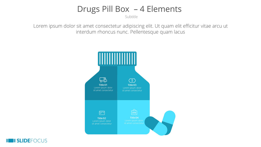 Drugs Pill Box 4 Elements