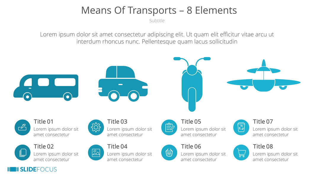Means Of Transports 8 Elements