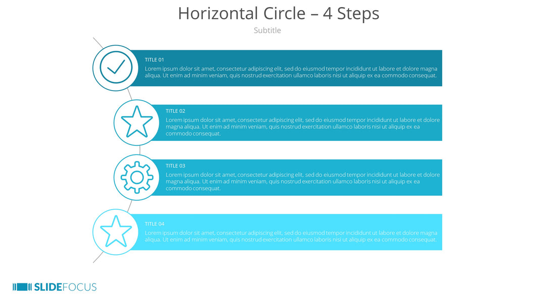 Horizontal Circle 4 Steps