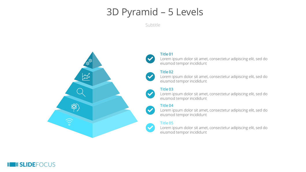 3D Pyramid 5 Levels