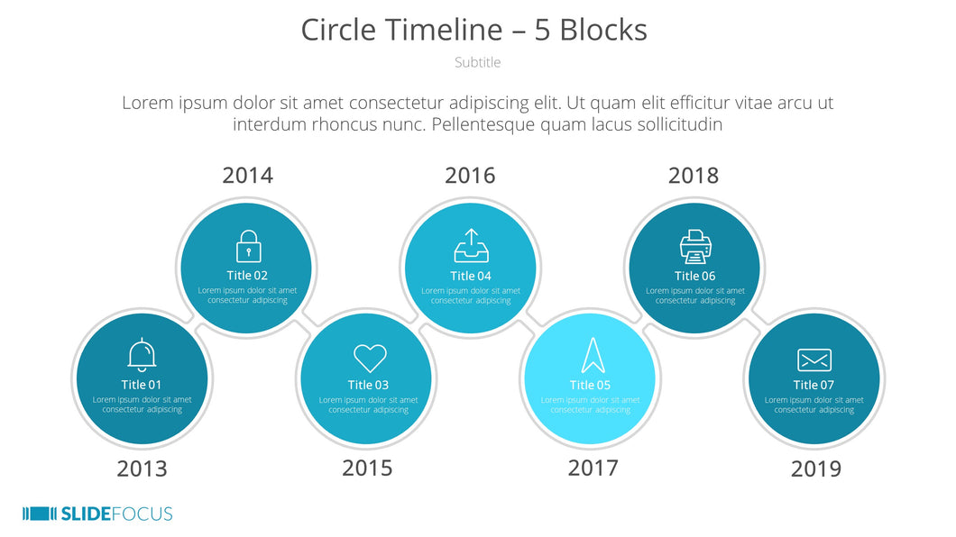 Circle Timeline 5 Blocks