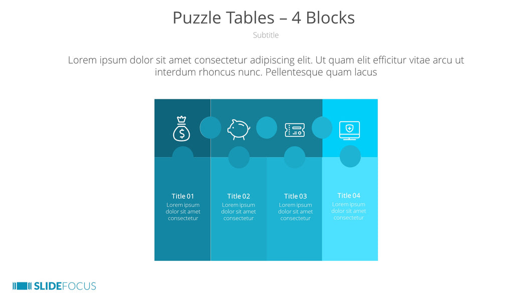 Puzzle Tables 4 Blocks