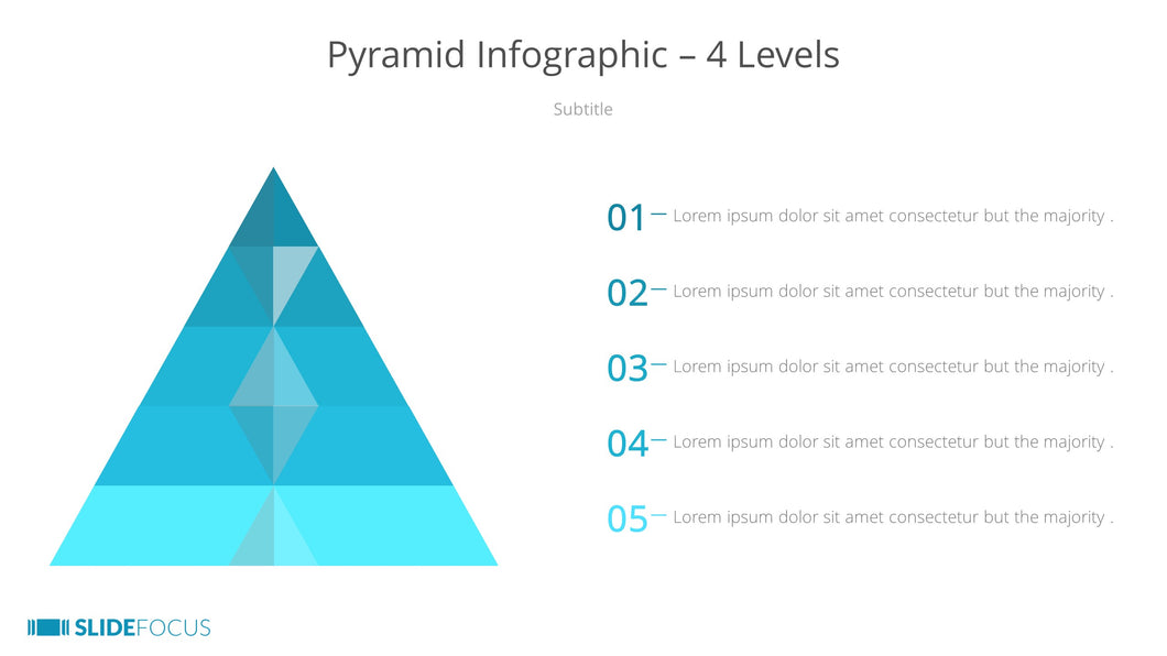 Pyramid Infographic 4 Levels