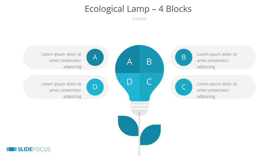 Ecological Lamp 4 Blocks