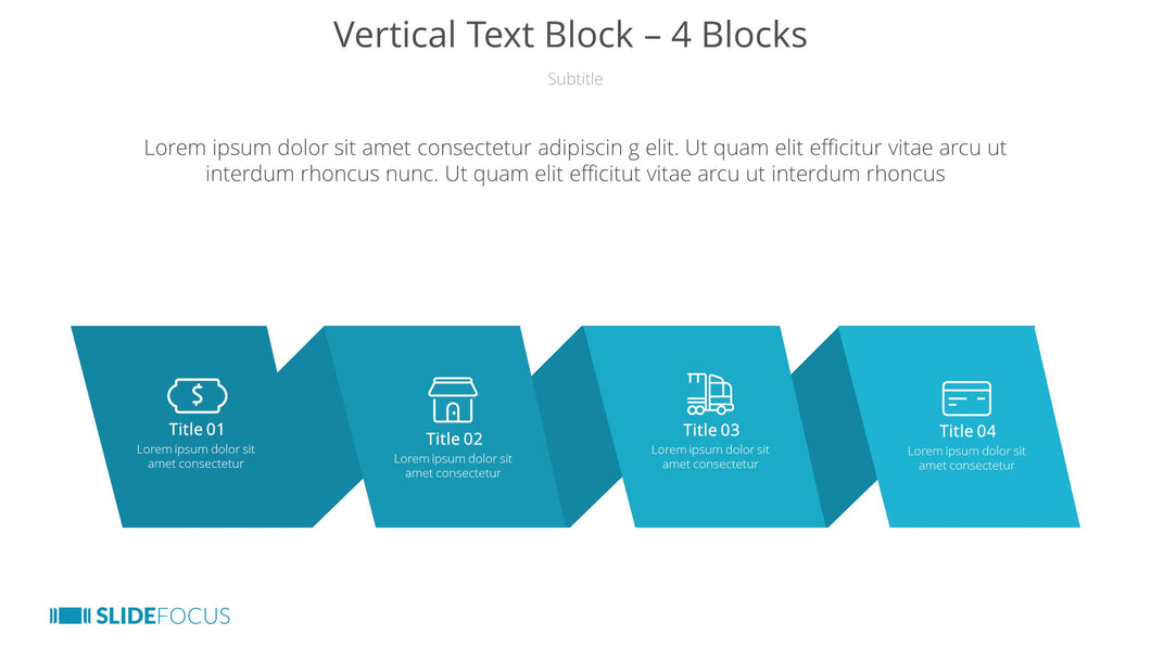 Vertical Text Block 4 Blocks