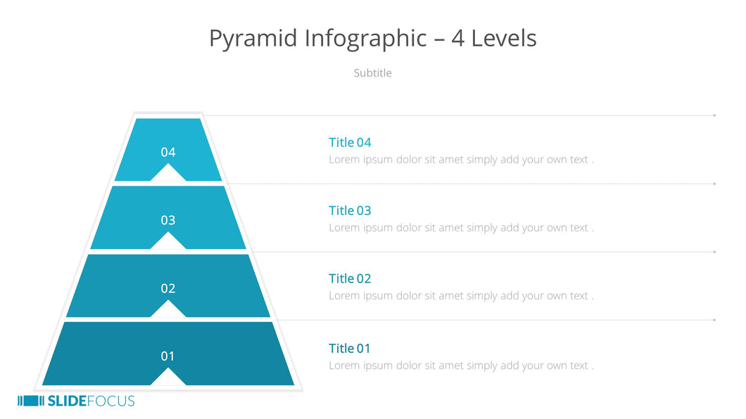 Pyramid Infographic 4 Levels