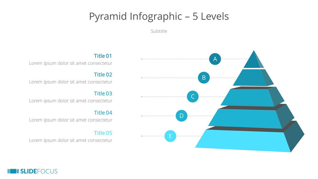 Pyramid Infographic 5 Levels