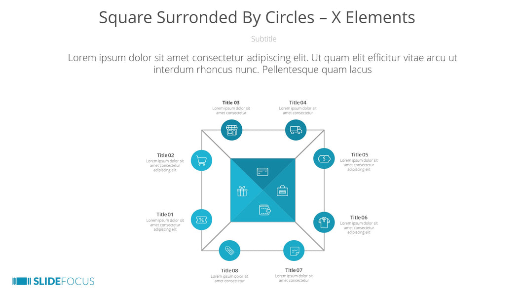 Square Surronded By Circles X Elements