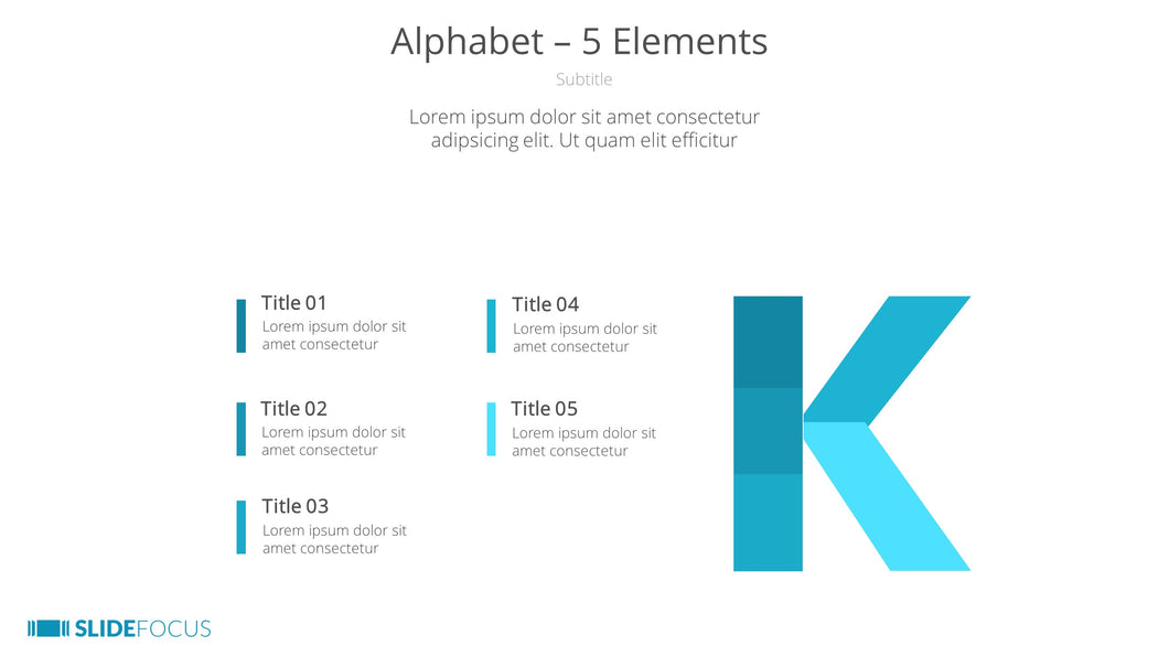 Alphabet 5 Elements
