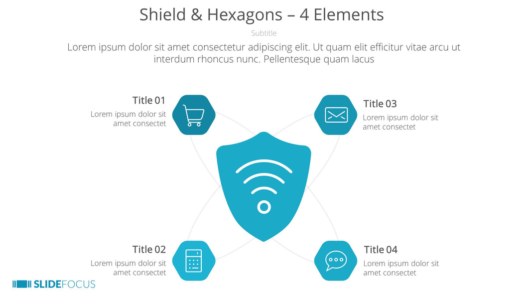 Shield Hexagons 4 Elements