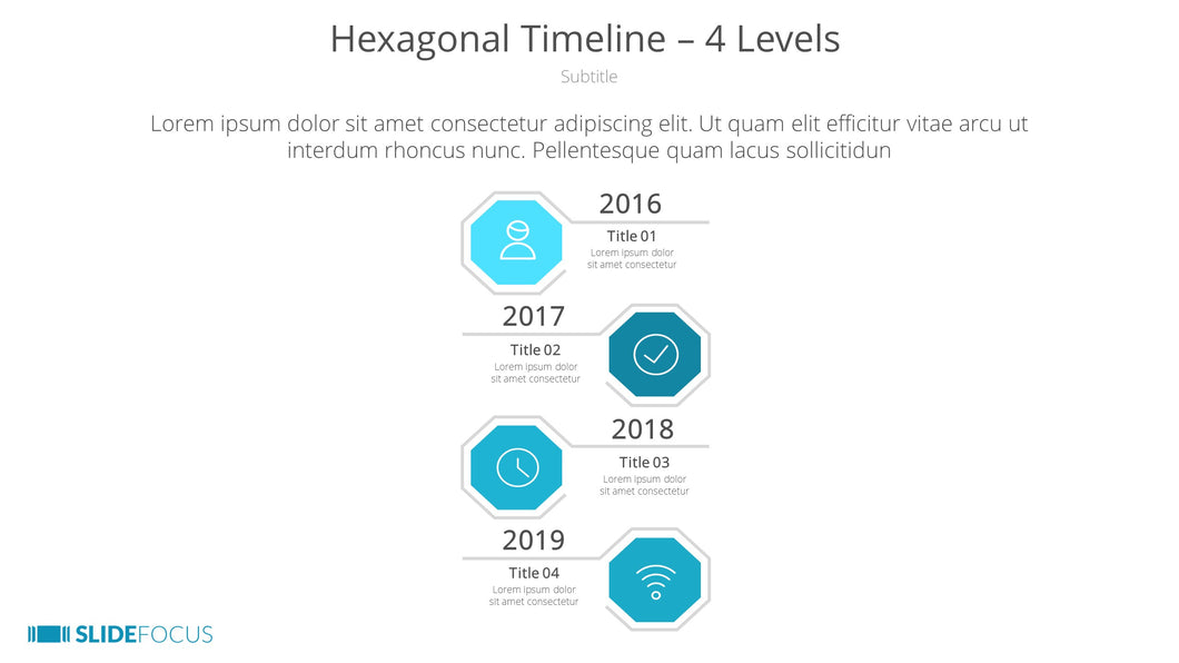 Hexagonal Timeline 4 Levels
