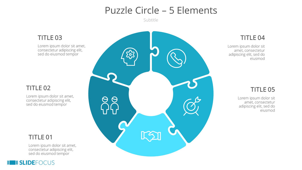Puzzle Circle 5 Elements