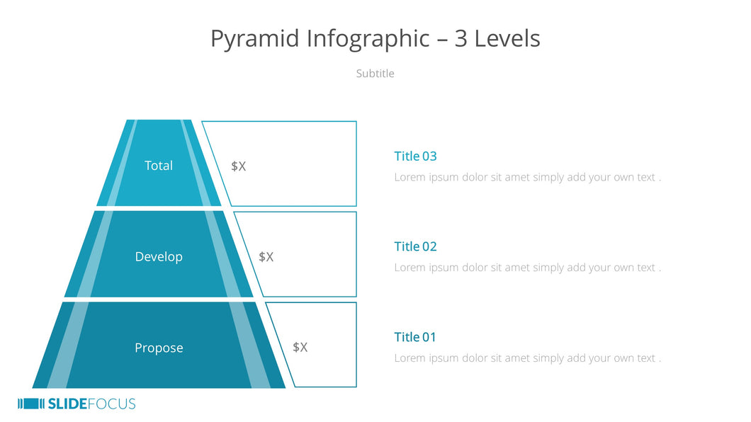 Pyramid Infographic 3 Levels