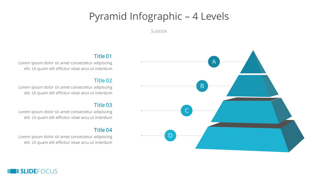 Pyramid Infographic 4 Levels