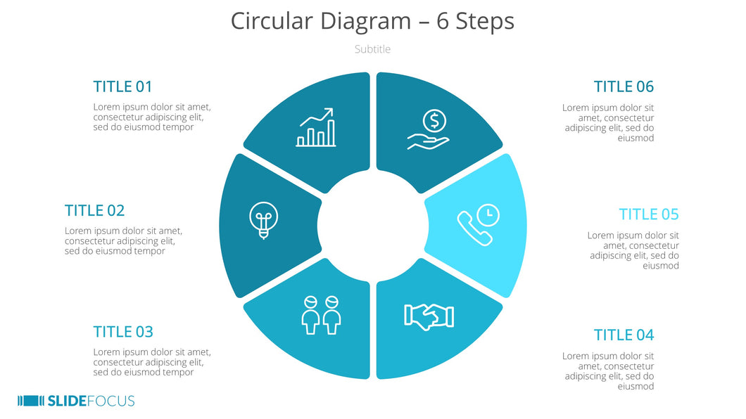 Circular Diagram 6 Steps