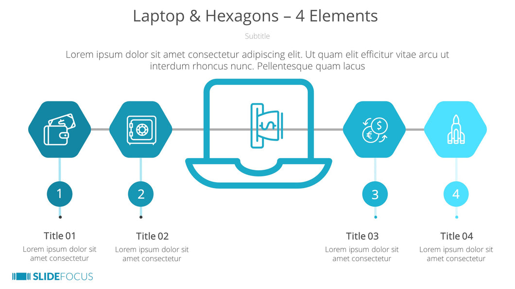 Laptop Hexagons 4 Elements