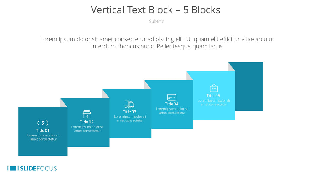 Vertical Text Block 5 Blocks