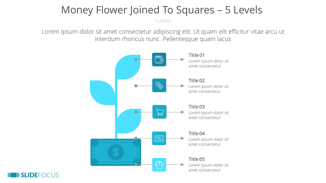 Money Flower Joined To Squares 5 Levels