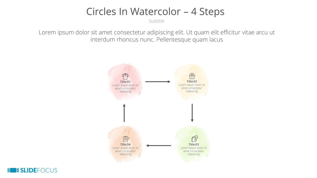Circles In Watercolor 4 Steps