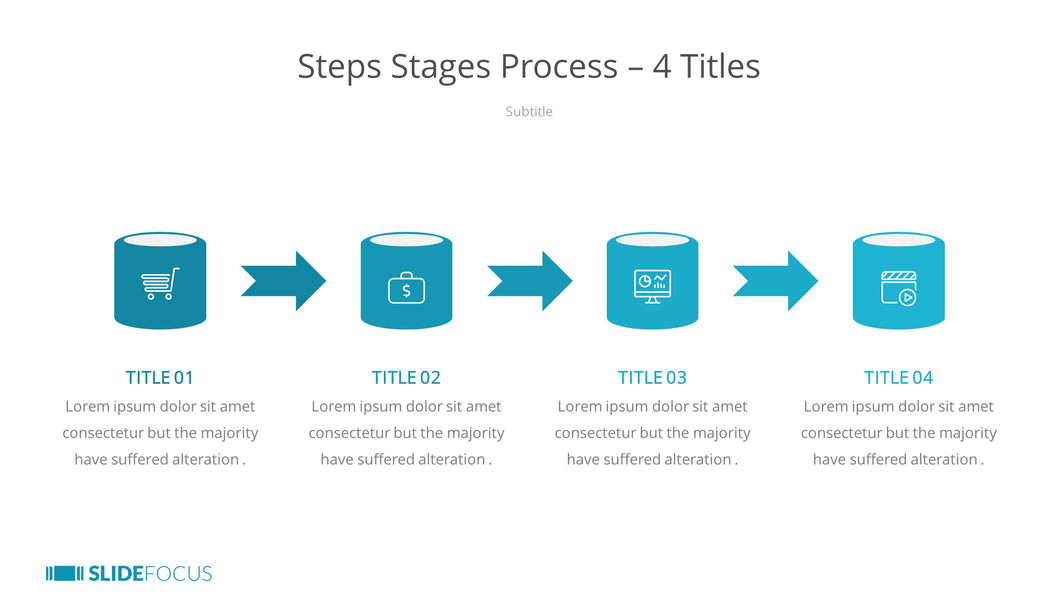 Steps Stages Process 4 Titles