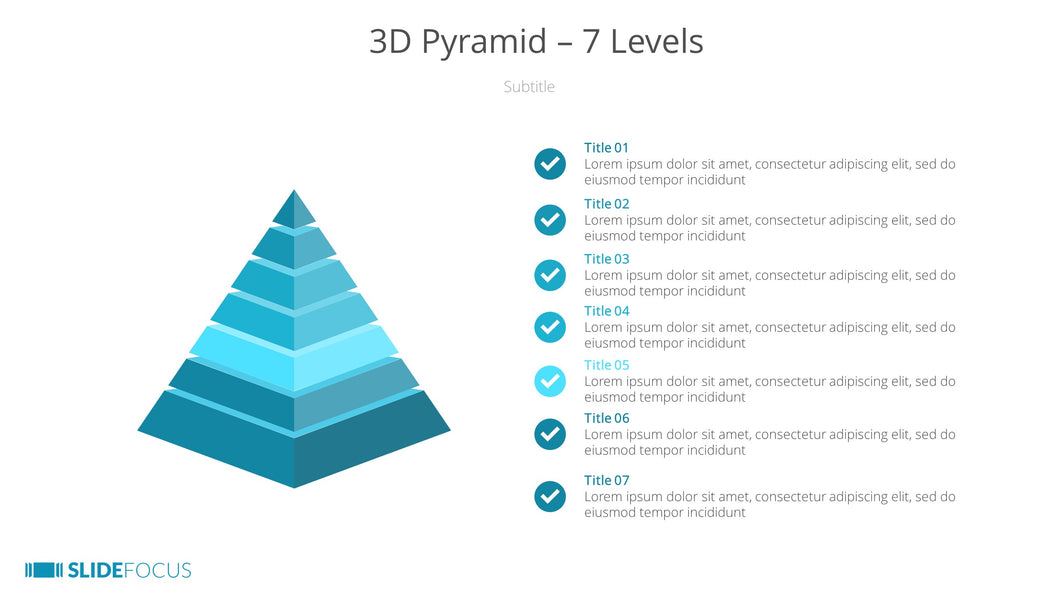 3D Pyramid 7 Levels