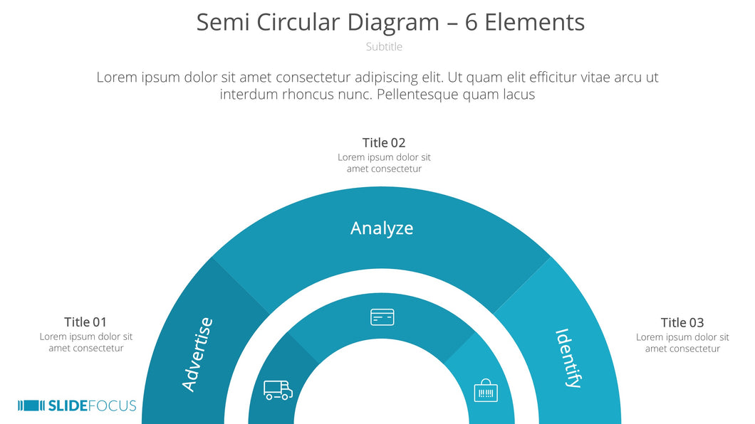 Semi Circular Diagram 6 Elements