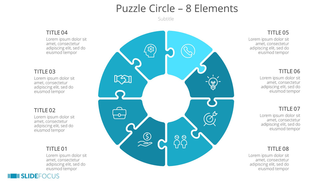 Puzzle Circle 8 Elements
