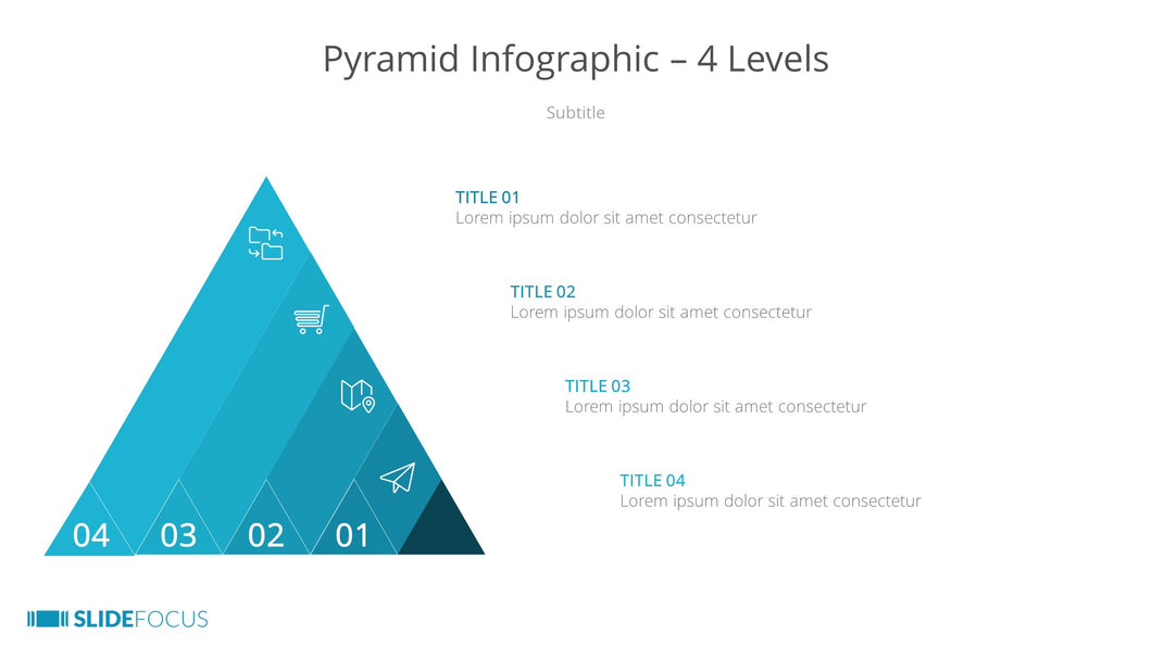 Pyramid Infographic 4 Levels