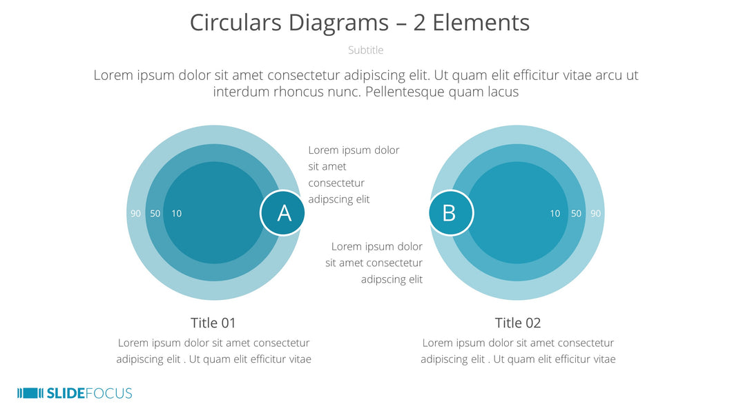 Circulars Diagrams 2 Elements