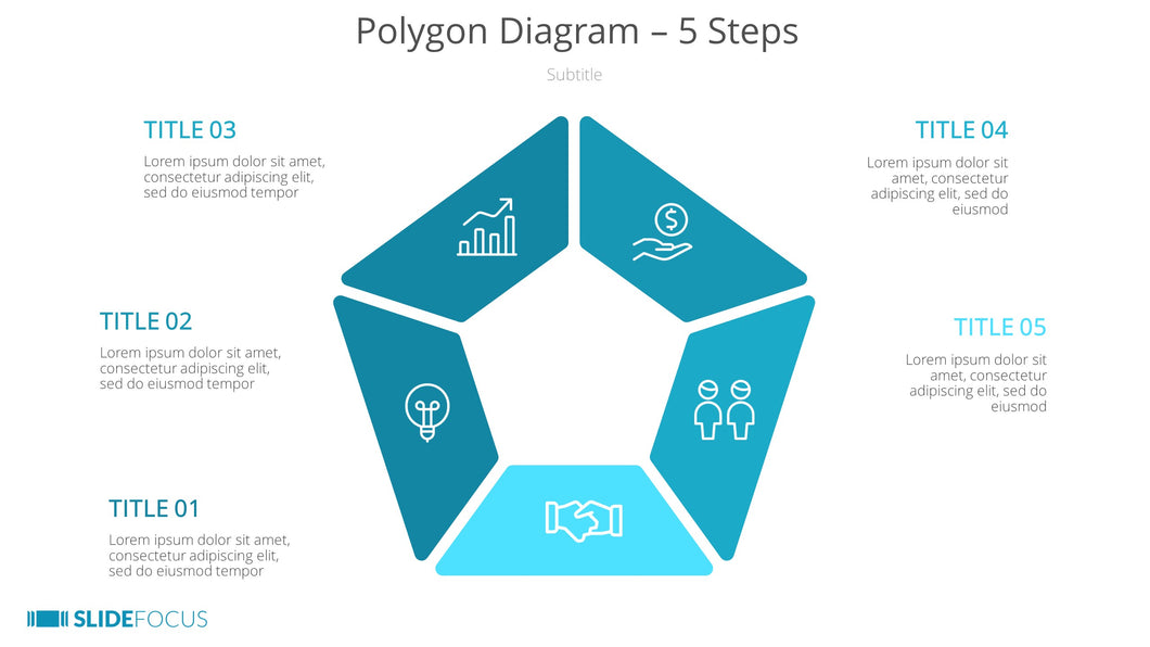 Polygon Diagram 5 Steps