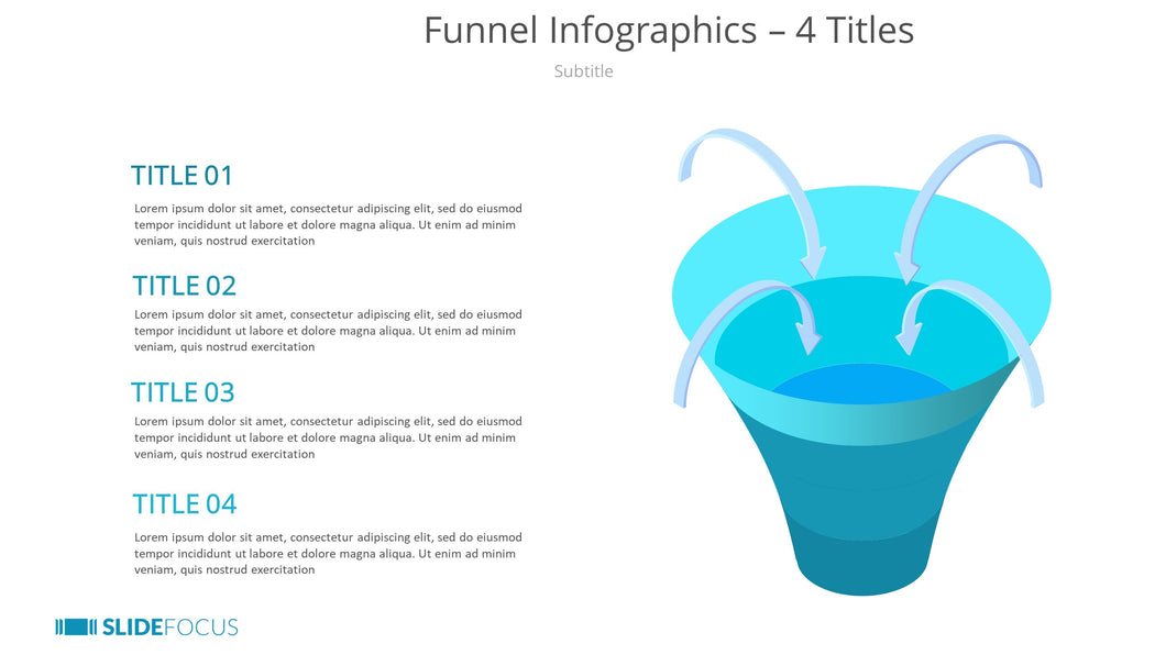 Funnel Infographics 4 Titles