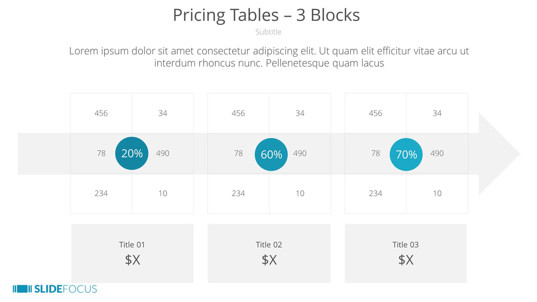 Pricing Tables 3 Blocks